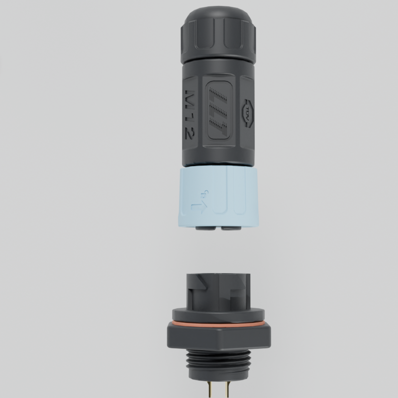 M12防水连接器 产品细节图