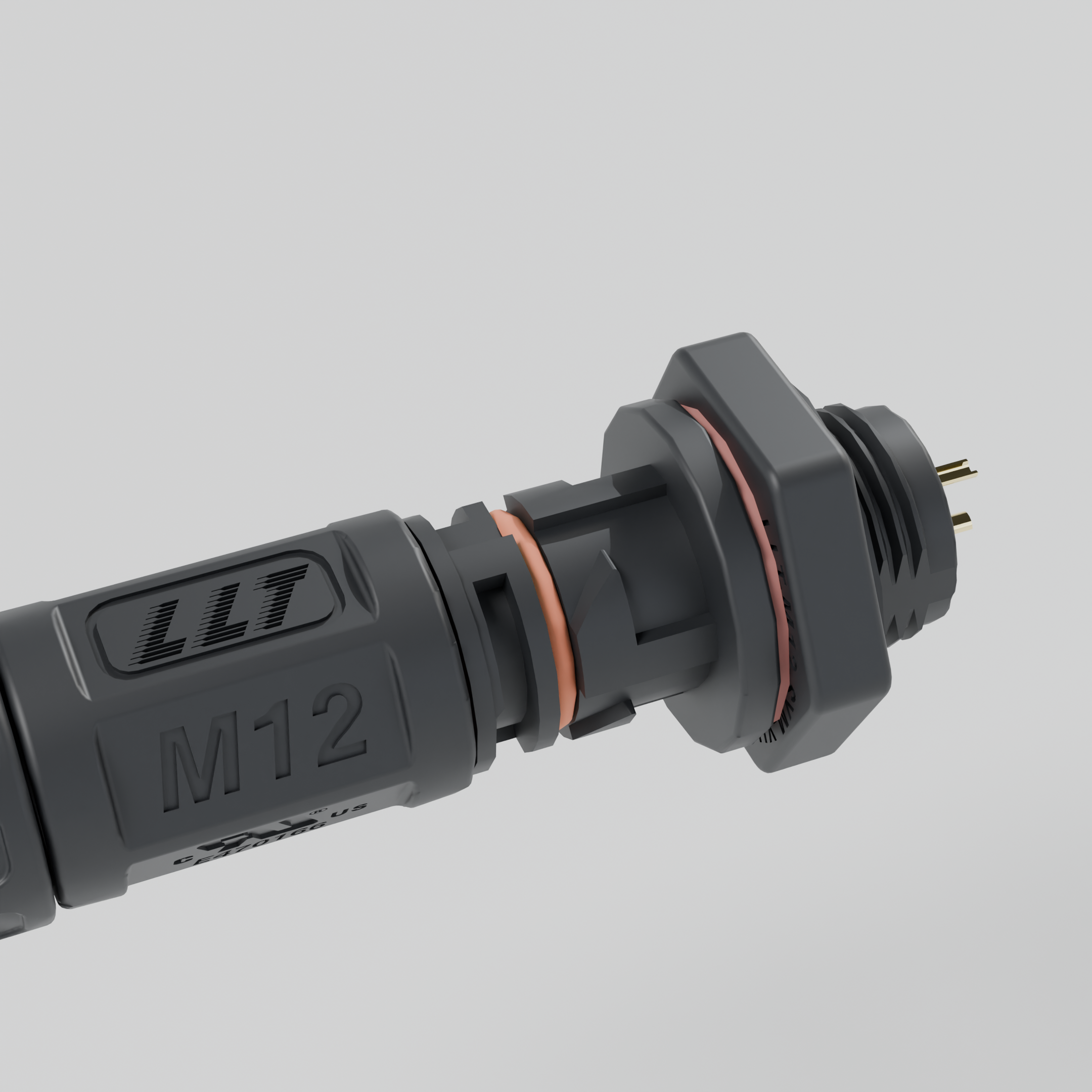 M12防水连接器 产品细节图